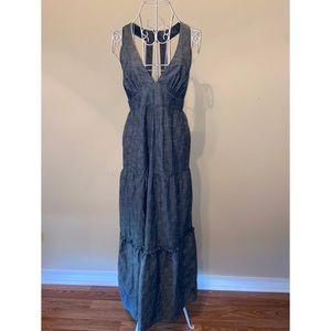 Gap chambray maxi dress
